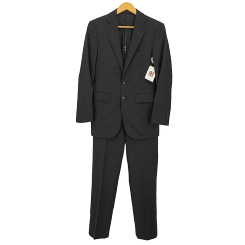 ラルフローレン RALPH LAUREN イタリア製 ウールギャバ 格子柄 2B テーラードジャケット サイドアジャスター ノータックスラックス スーツセットアップ  レディース  34S